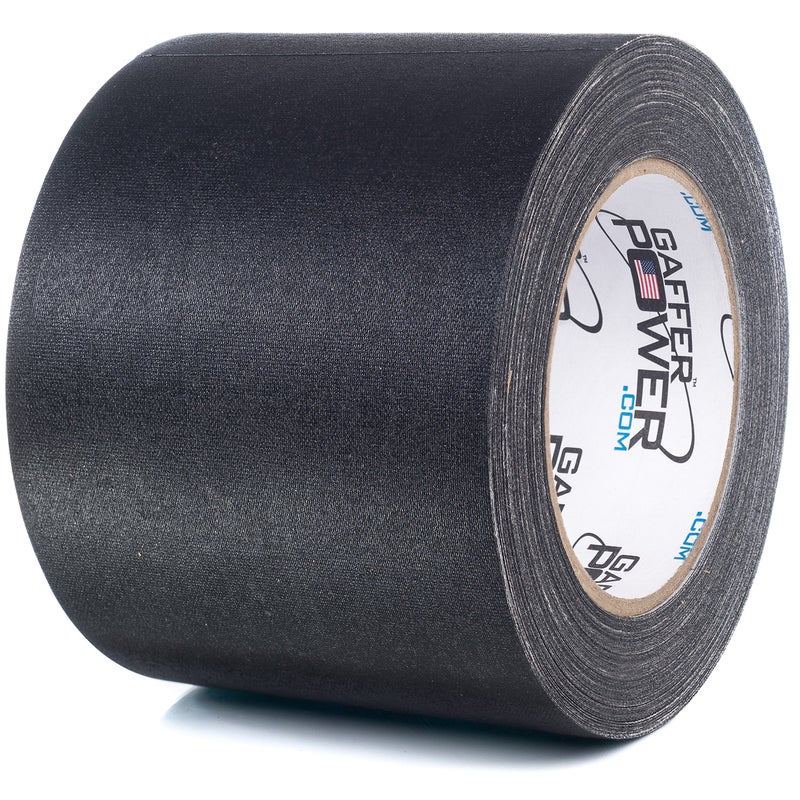 Gaffer Power Real Premium Grade Black Gaffers Tape 4 Inch x 30 Yds Made in The USA | Heavy Duty | No Residue | Non-Reflective | Multipurpose - Better Than Duct Tape! - Image 1